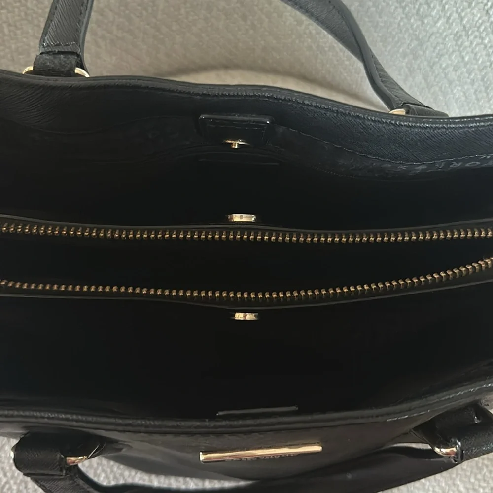 kate spade Black Saffiano Leather Satchel